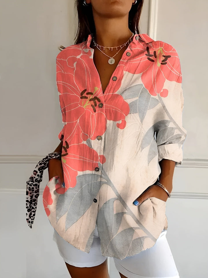 Avril™ | Blusa chic con stampe originali
